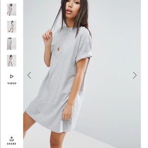 ASOS DESIGN ultimate tshirt dress w/rolled sleeves